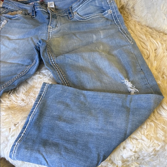Maurices Light Blue Straight Leg Jeans - Picture 4 of 4